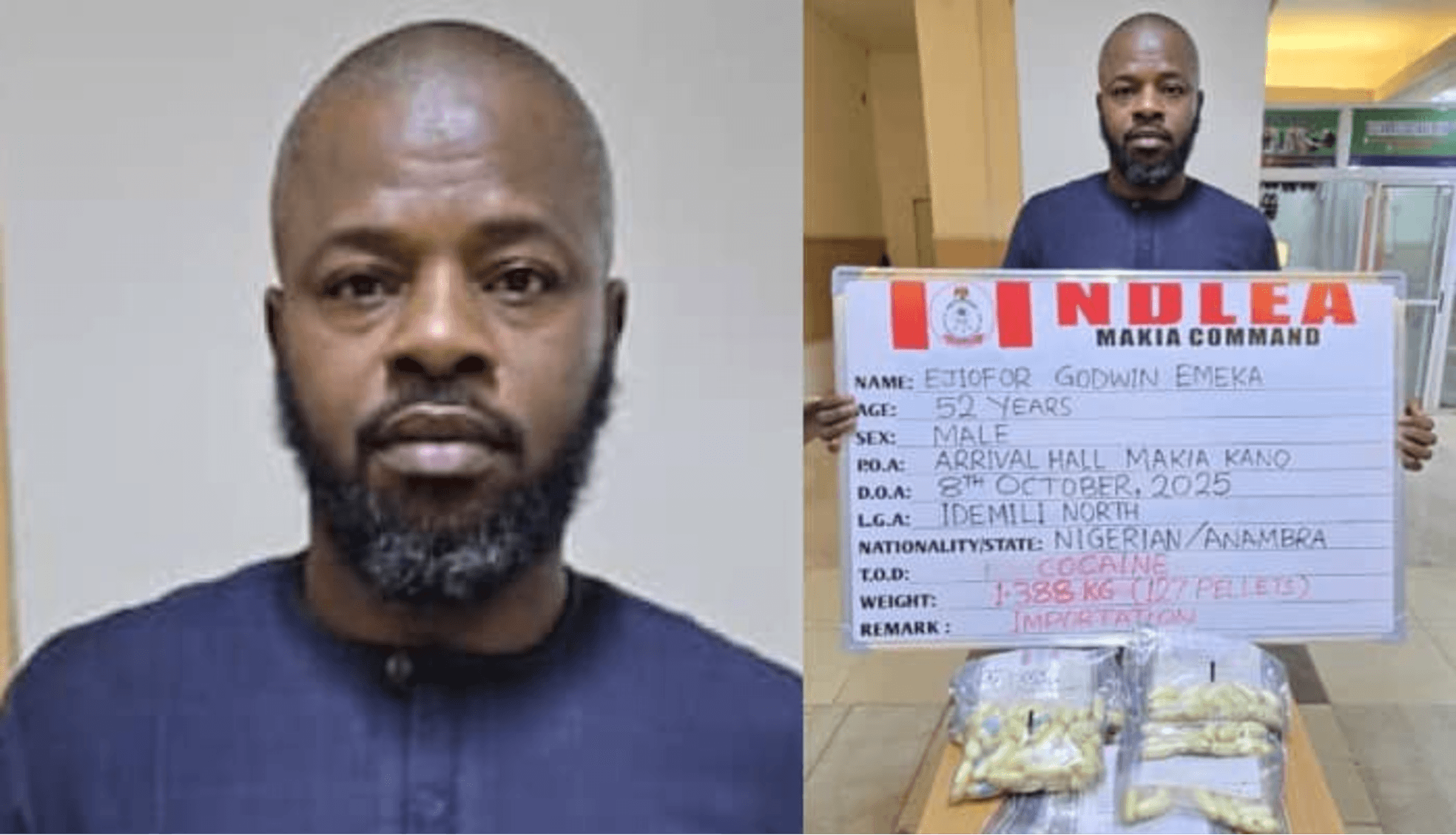 Businessman Excretes 127 Wraps of Cocaine