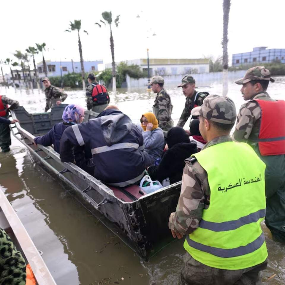 Morocco Residents Return to Northwest as Flood Waters Recede