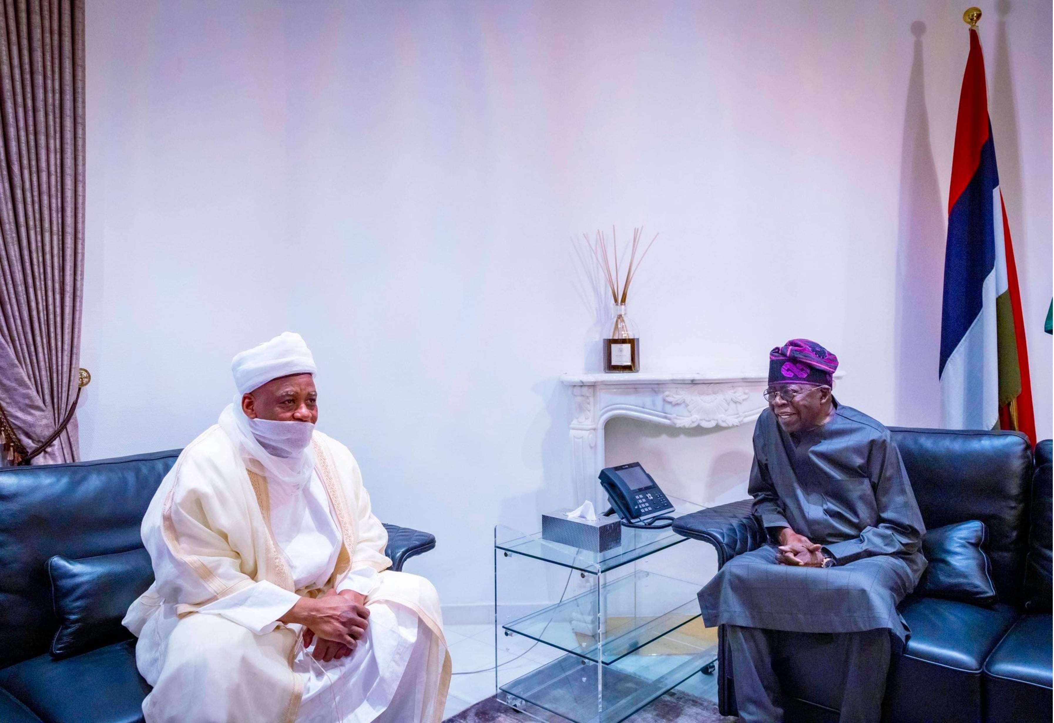 Tinubu Meets Sultan of Sokoto