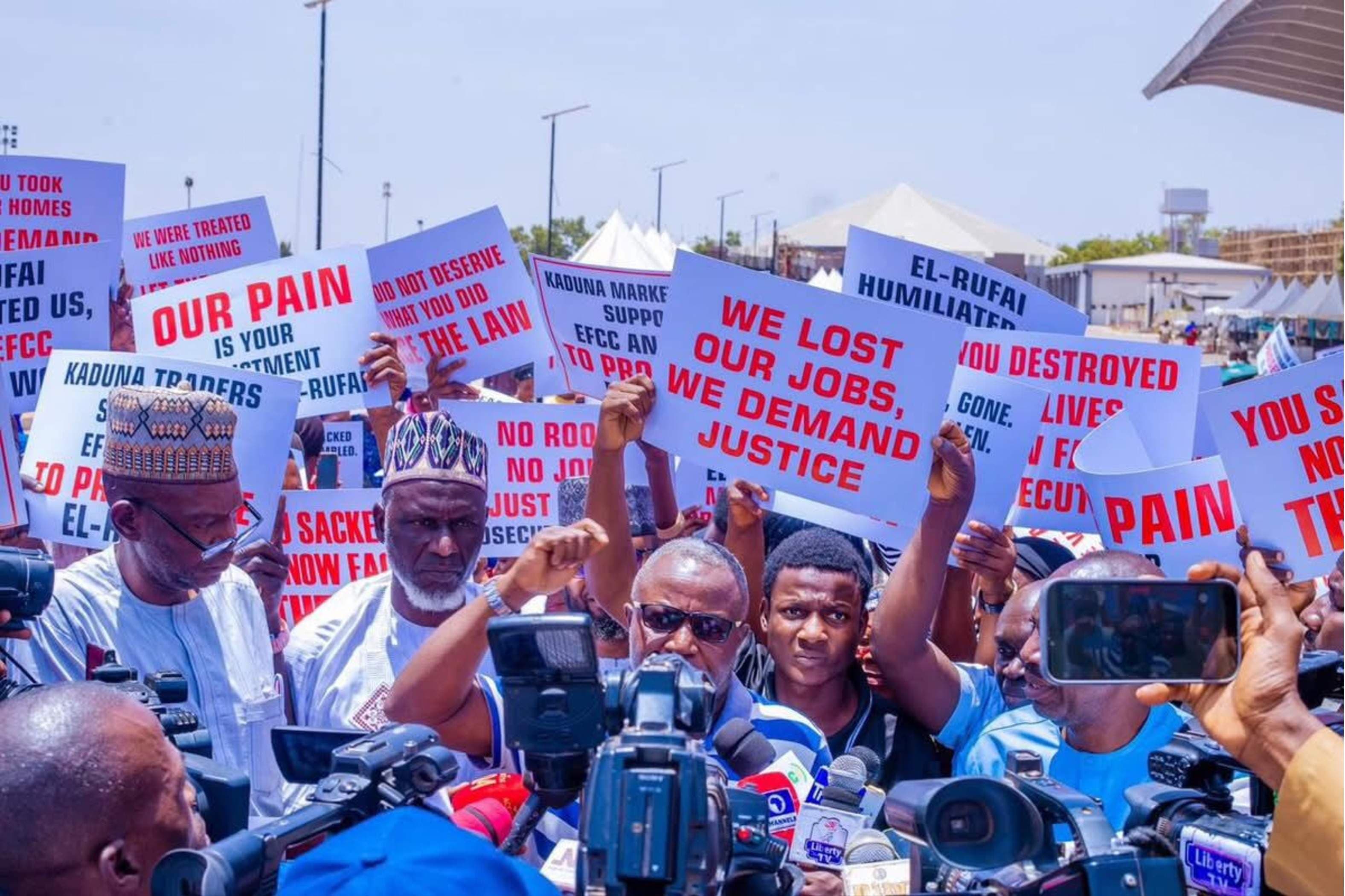 Pro-El-Rufai Supporters Protest in Kaduna, Demand Fair Trial