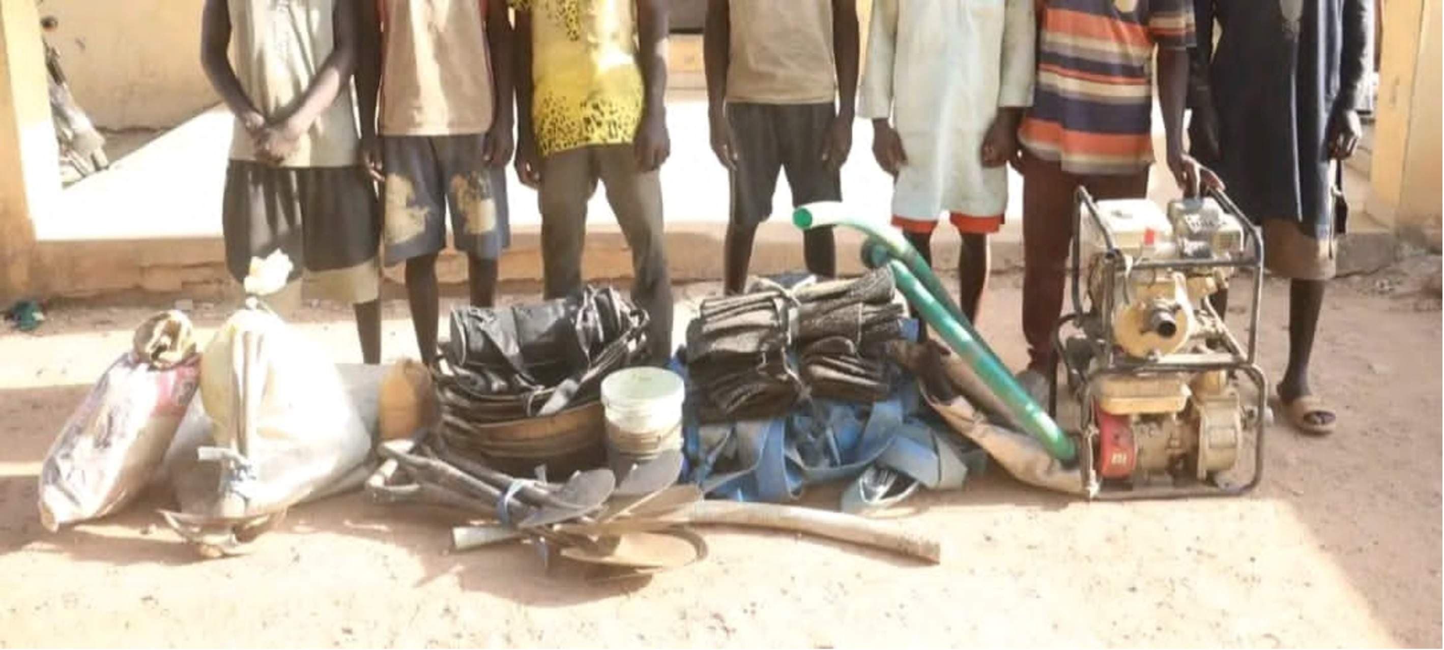 Police nab 7 for Illegal Mining, Vandalising Gurara Waterfalls