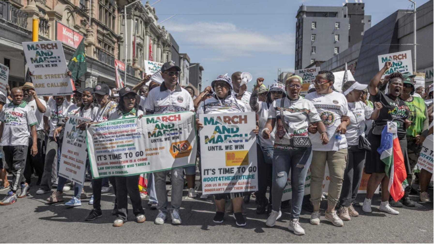 Police Clash With Anti-Immigrant Protesters in South Africa