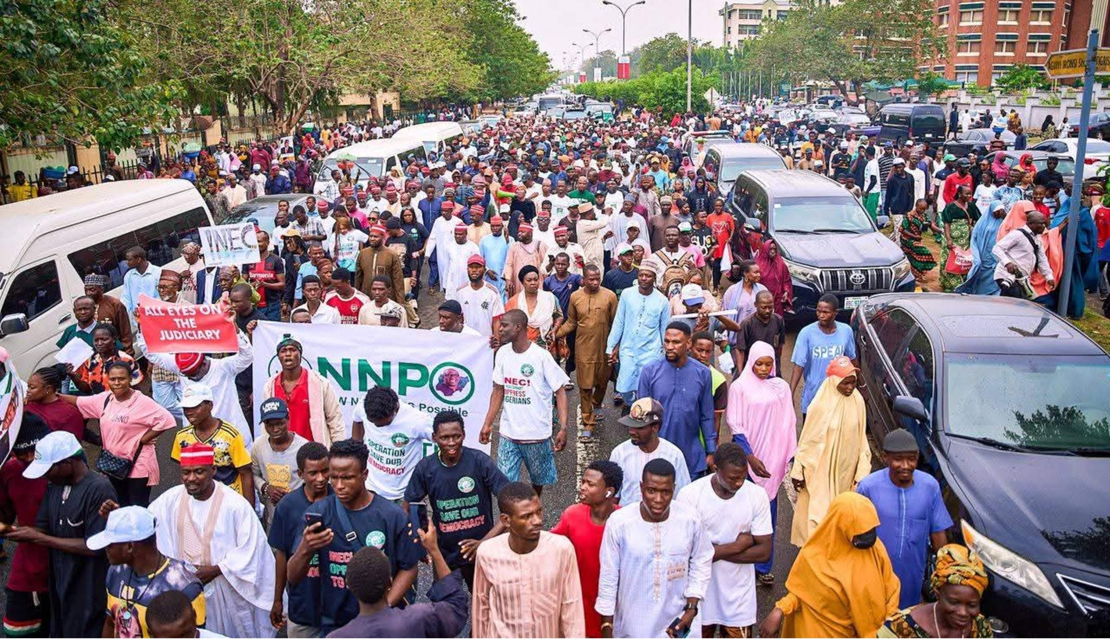 Atiku Joins ADC Protest, Warns Against Dictatorship