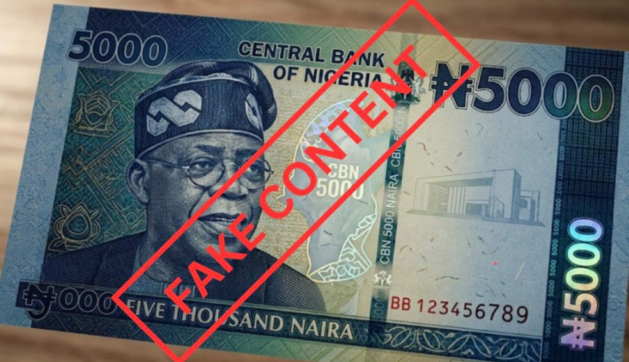 CBN Debunks Fake News of ₦5,000 Note With Tinubu’s Image