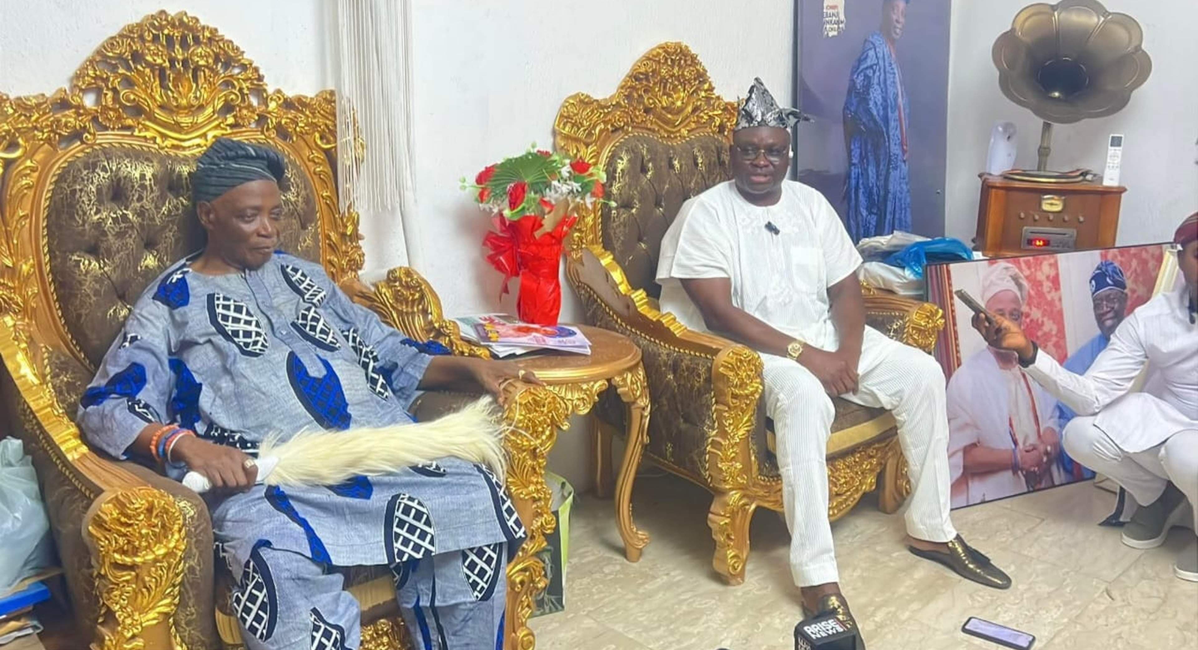 Fayose Visits Olubadan, Maintains Claim of Monarch Removal
