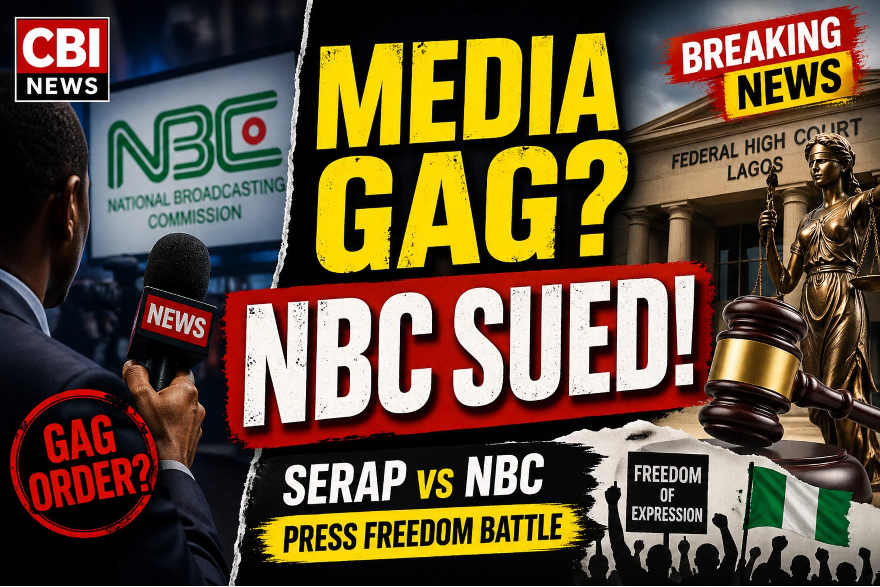 Media Freedom on Trial: SERAP & Editors Challenge NBC Directive in Court