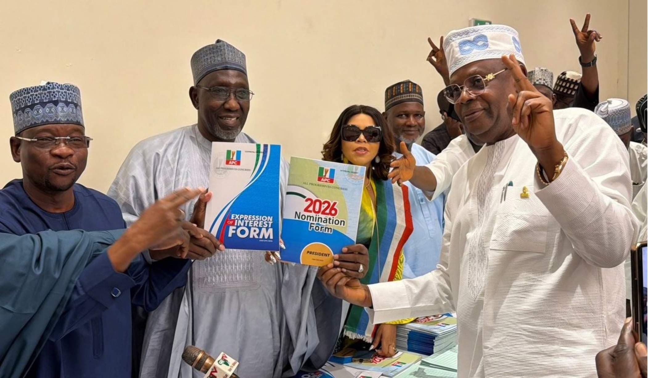 2027: Tinubu’s Re-Election Bid Begins as Faleke Obtains APC Forms