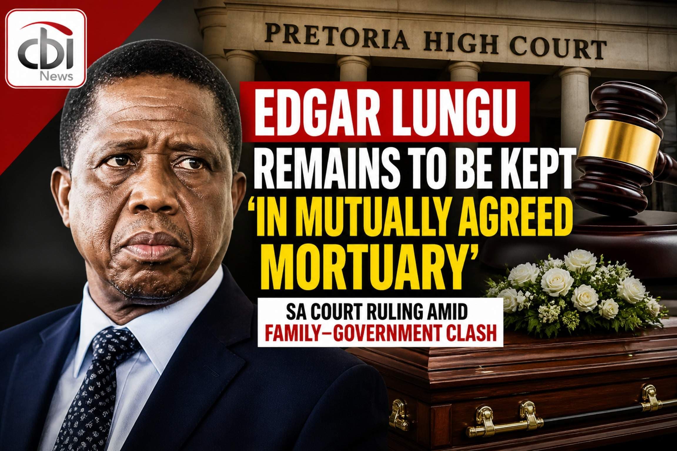 Edgar Lungu Burial Dispute: South African Court Orders Remains to ‘Mutually Agreed Mortuary’ Amid Family–Government Clash