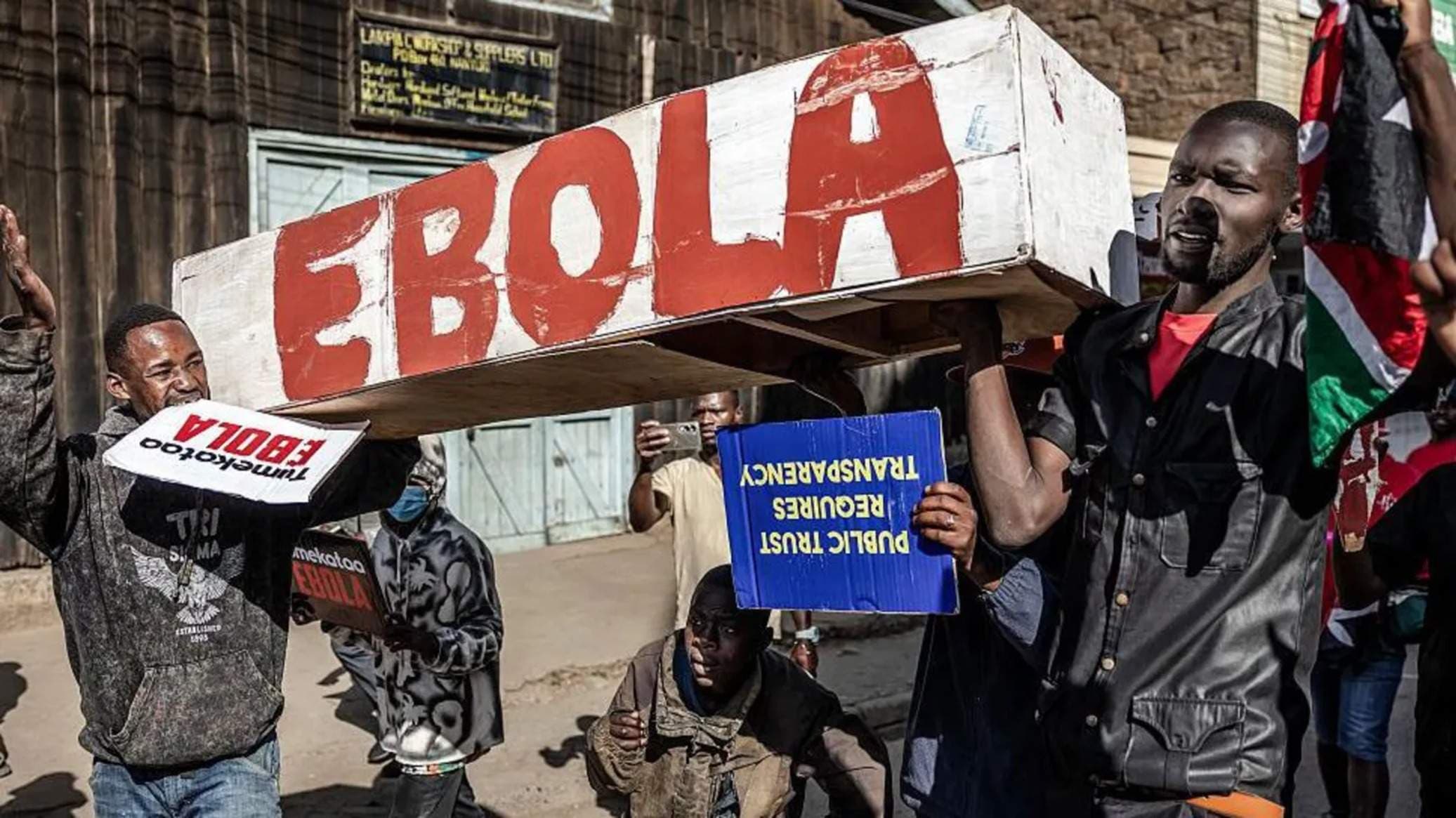 Kenya Police Clash With Nanyuki Protesters Over US Ebola Plan