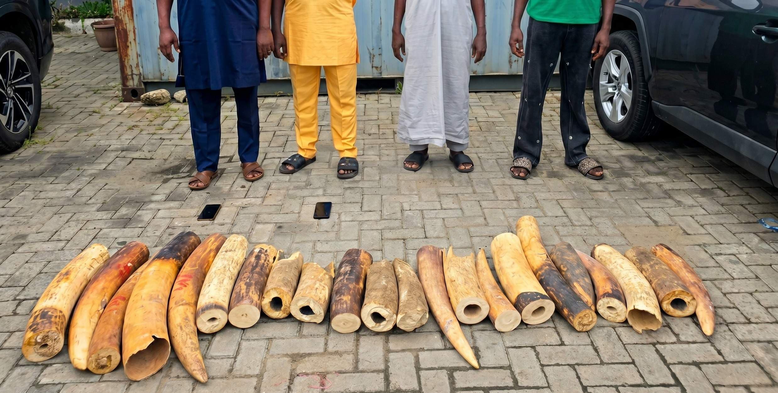 N126.3m Elephant Tusks Seized in Lagos-Ogun Customs Raid