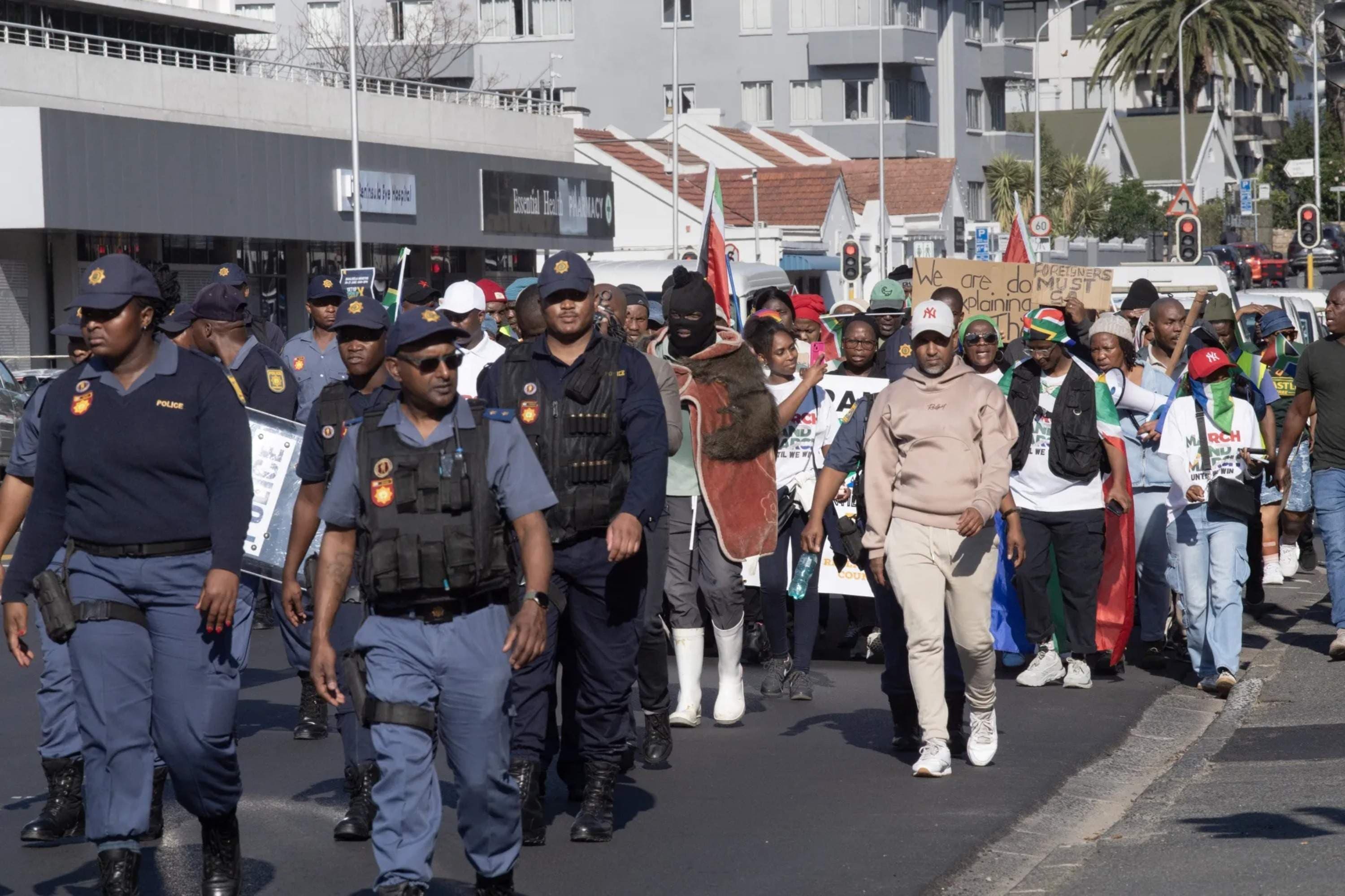 Police Swarm SA Streets Before Anti-Migrant Protests