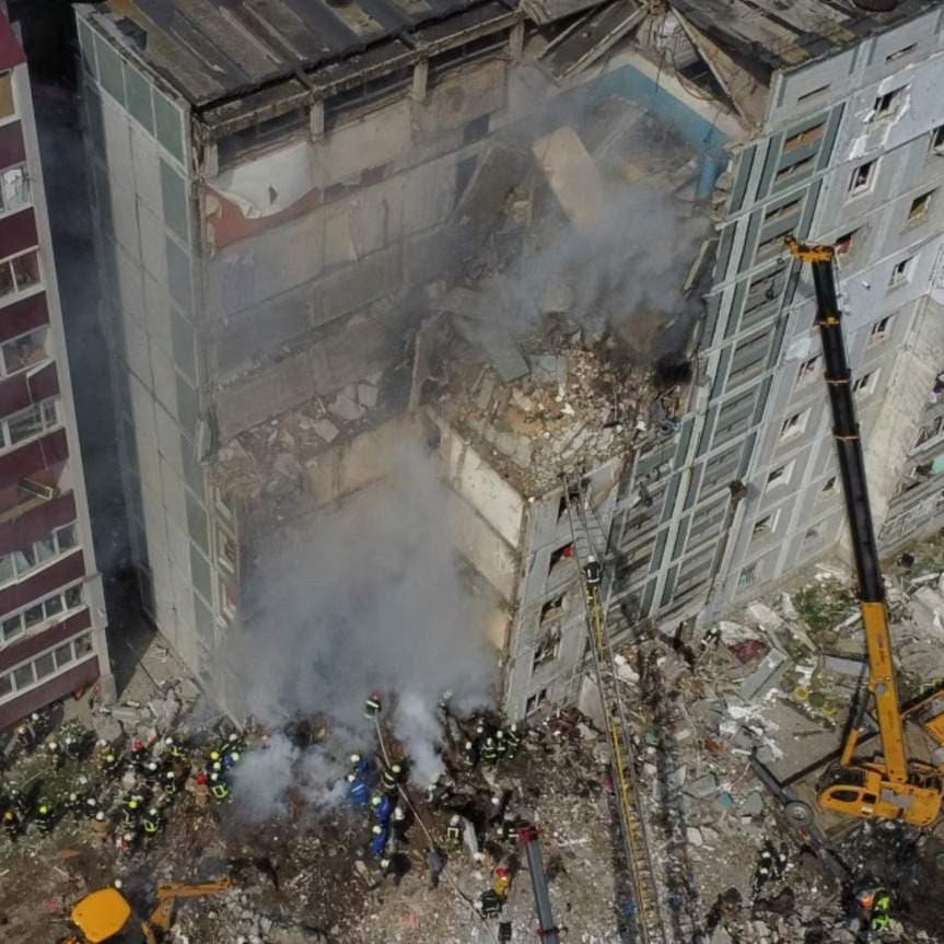 Deadly Russian Missile and Drone Barrage Hits Kyiv, Killing 13