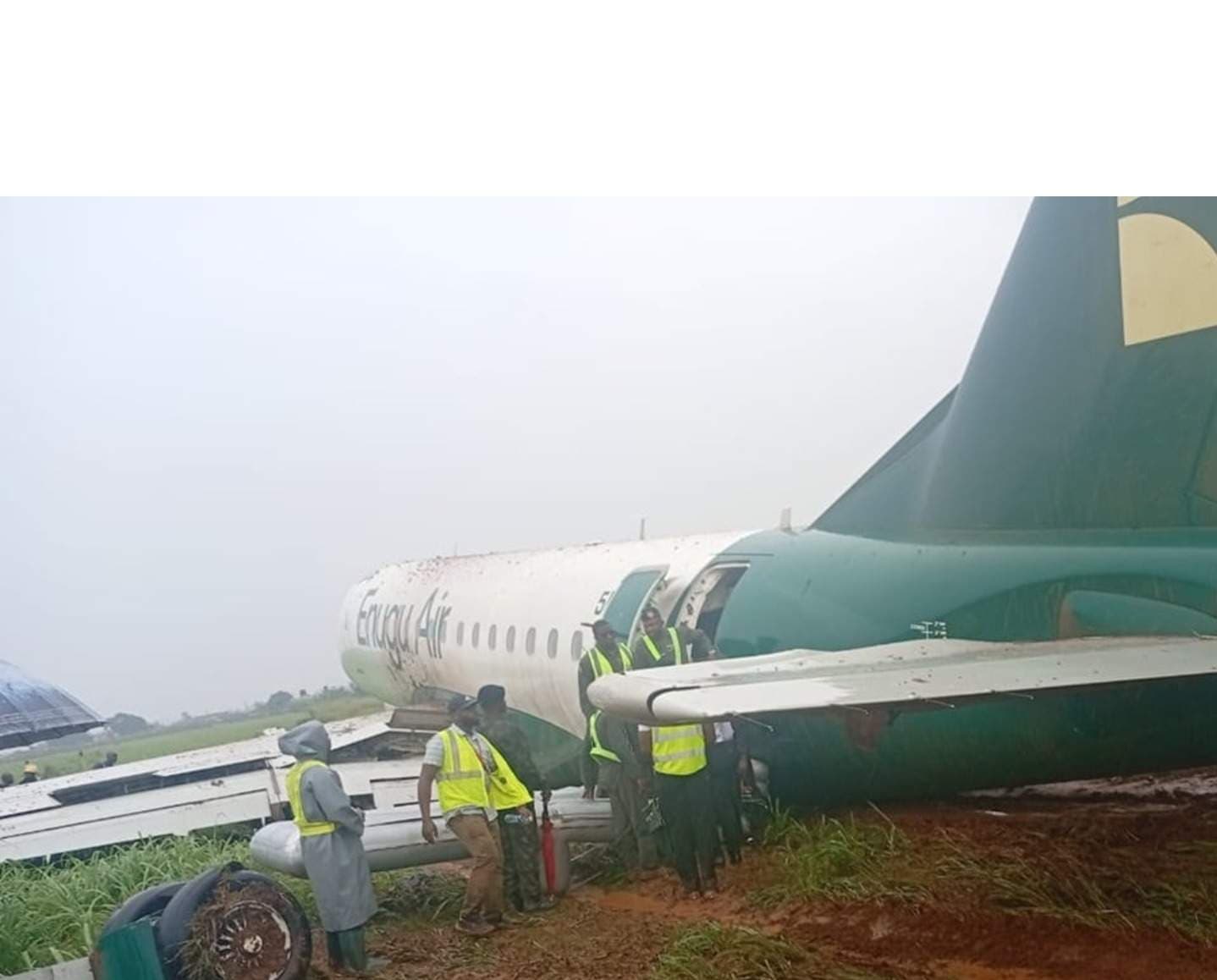 Enugu Airlines Plane With 68 Passengers Crash-Lands at Benin Airport, All Survive