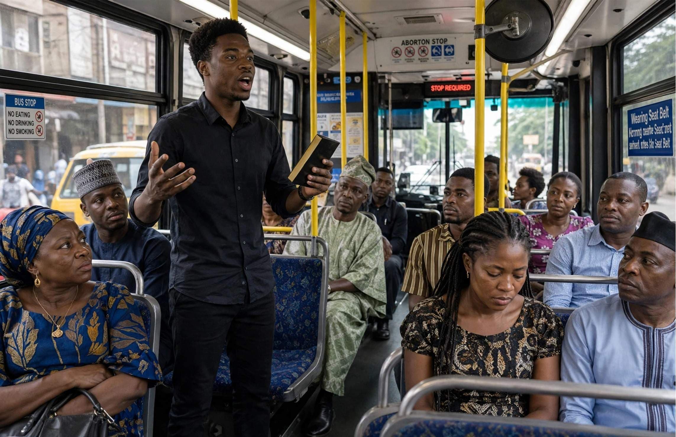 Senate Clears air: Bus Preaching Fine is old Law, not a Fresh Ban