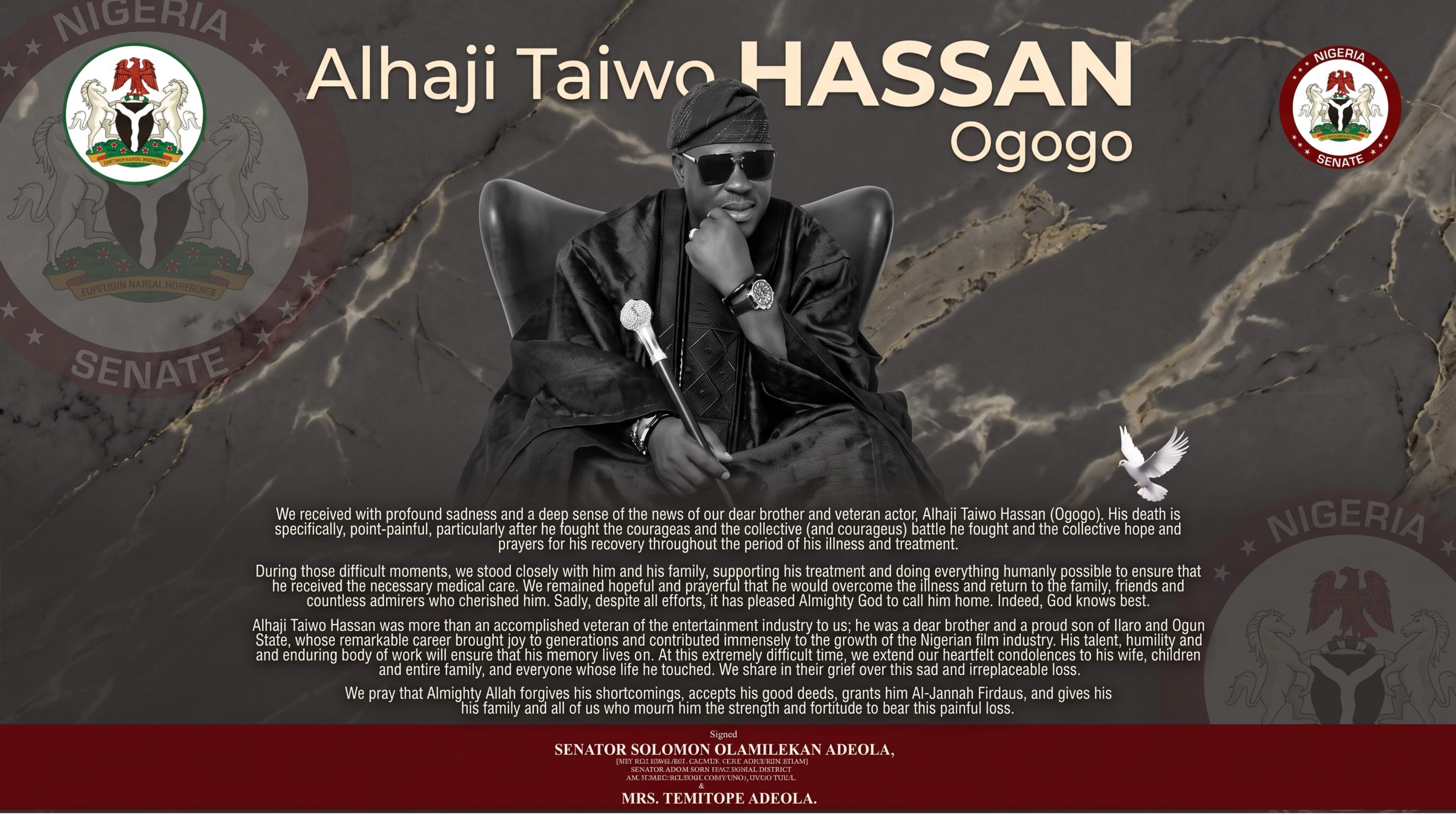 Nollywood Icon Ogogo Buried in Ilaro