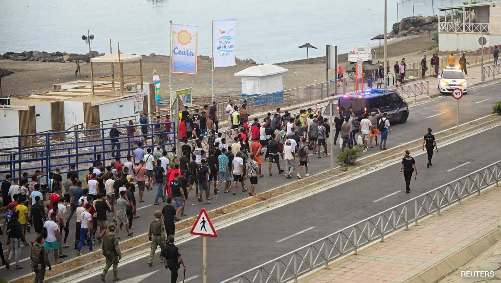 Moroccan Migrants in Ceuta Demand Right to Claim Asylum