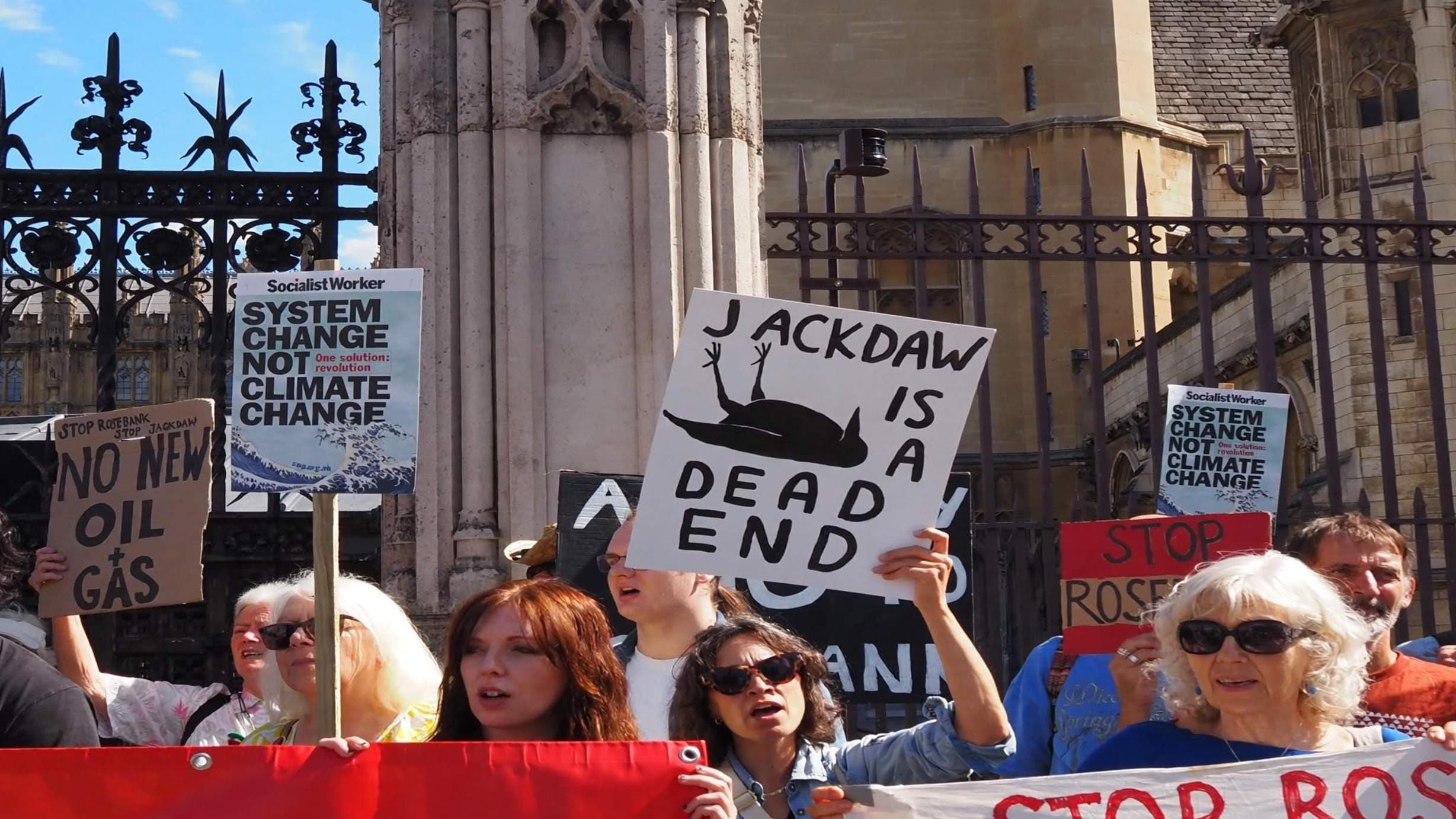 North Sea Jackdaw Protest: London Activists Warn of Climate Crisis