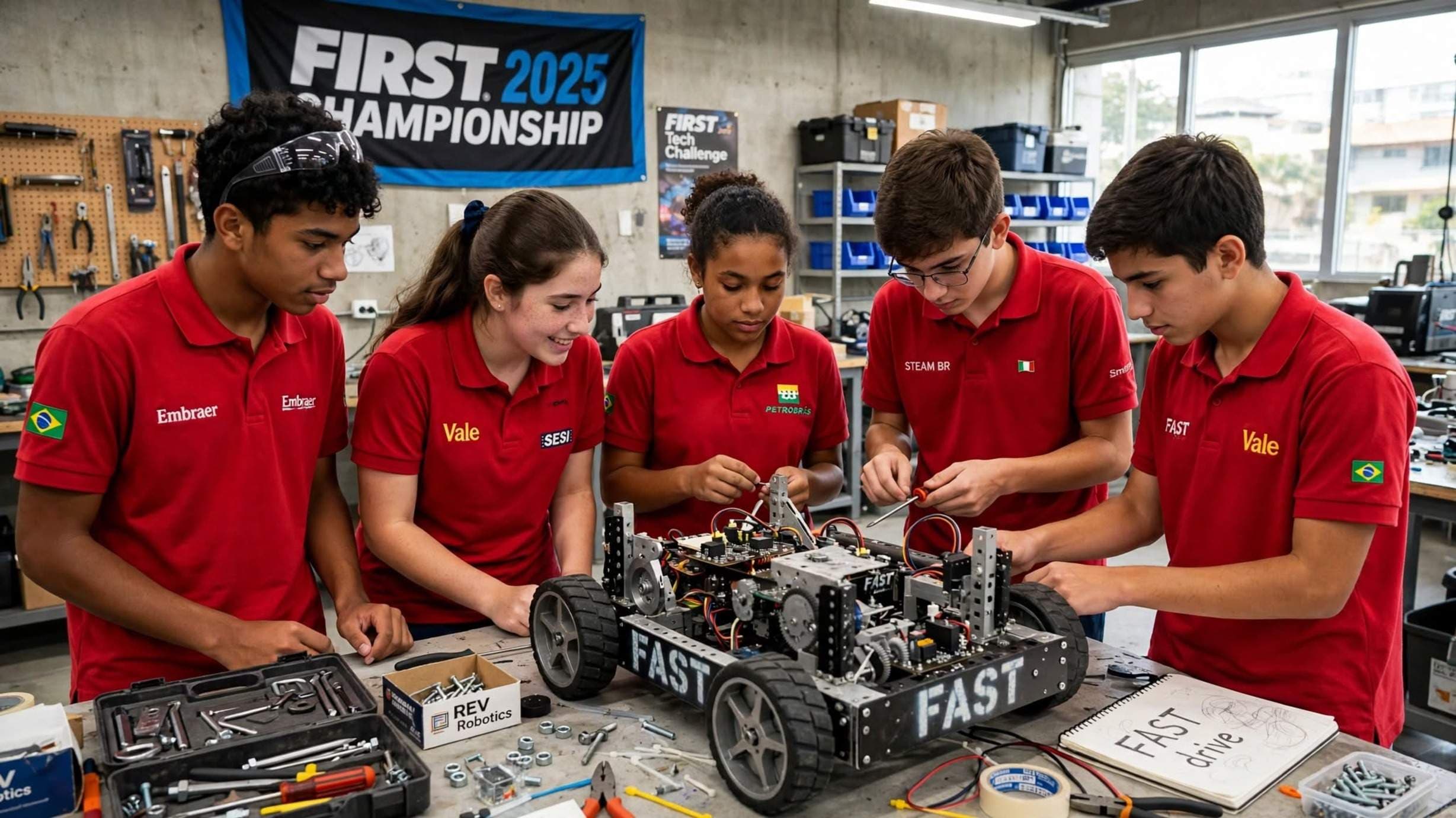 Brazilian Teens win FIRST Inspire Award with DIY Battle Bots